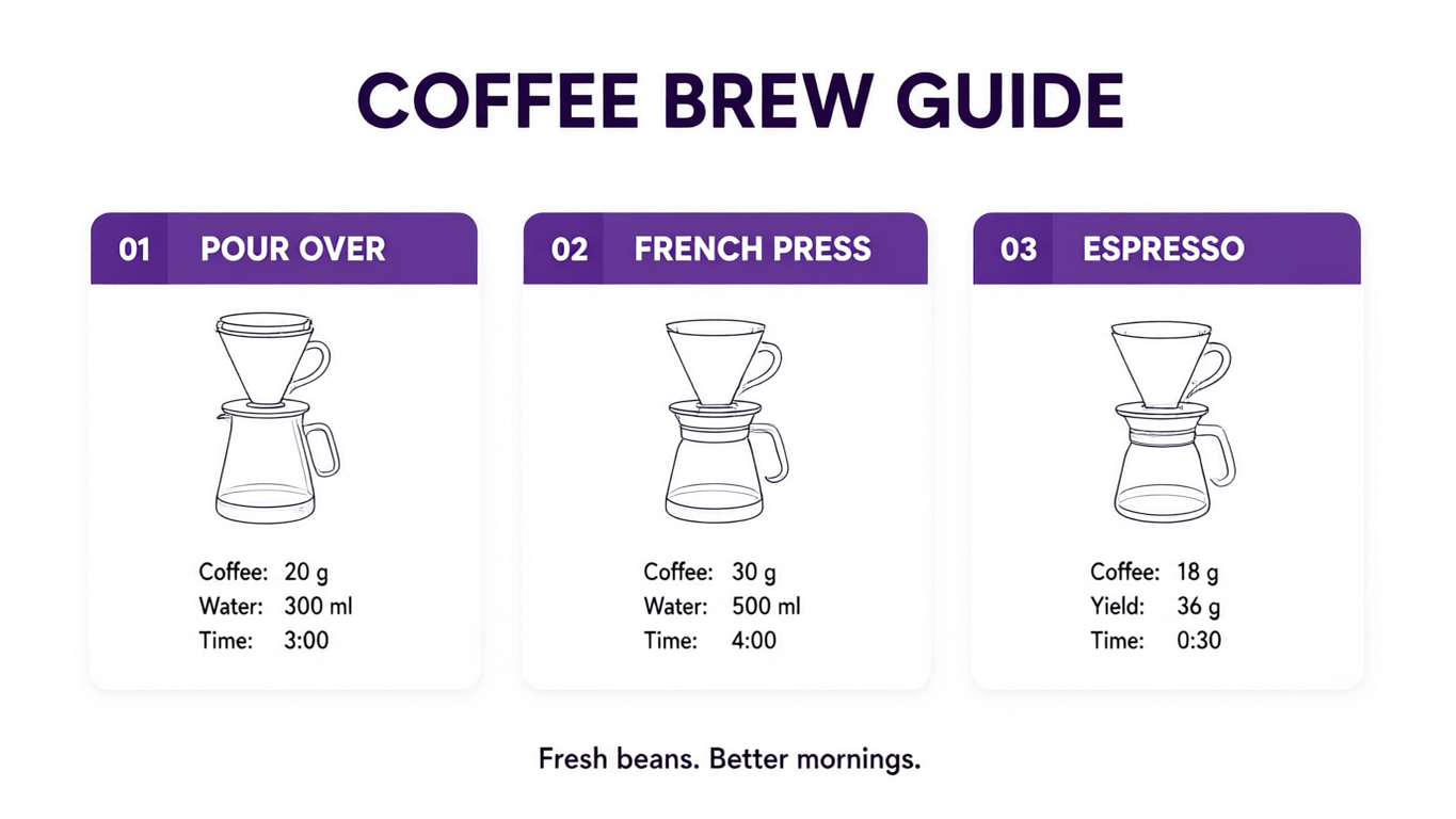 Qwen Image 3.0 original output for our coffee brewing infographic test.