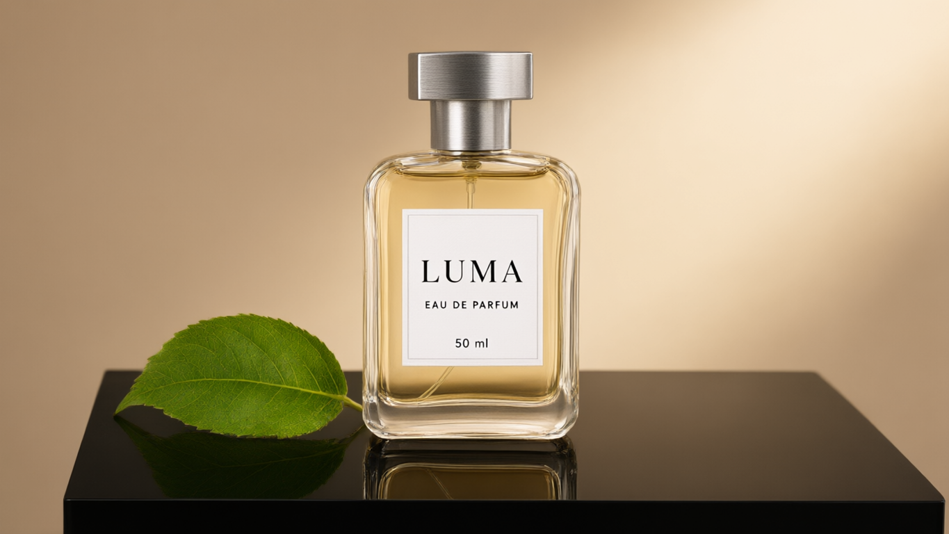Qwen Image 3.0 original output for our glass perfume product photograph test.