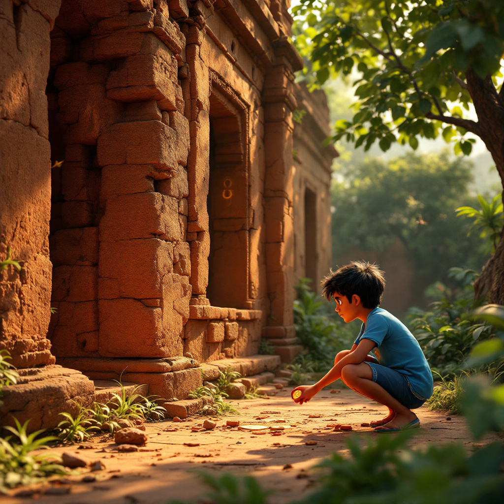 Whimsical Adventures of Rohan in a Magical Village