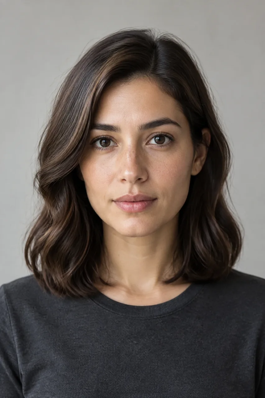 Reference portrait used to create a consistent AI character