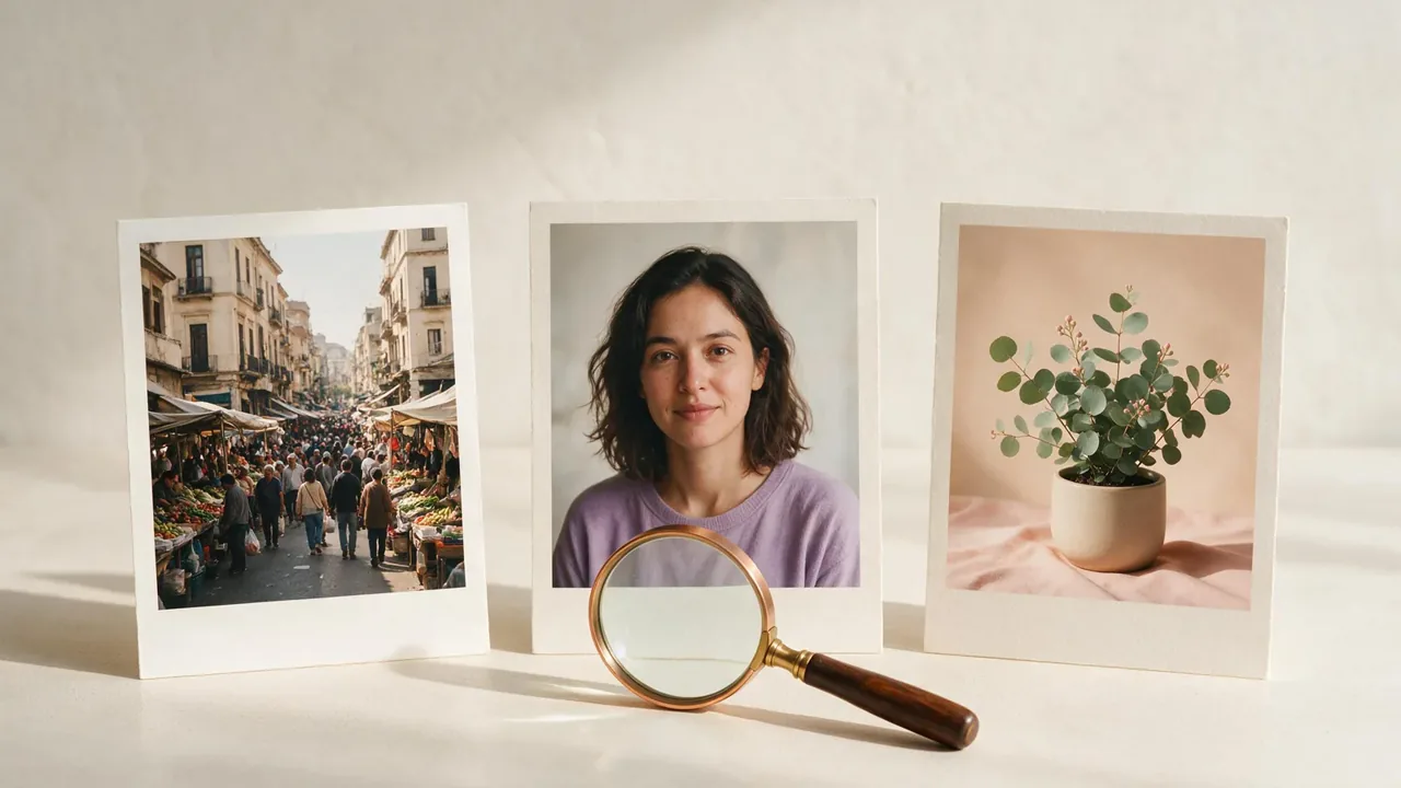 News photo, profile portrait, and product image arranged for source review