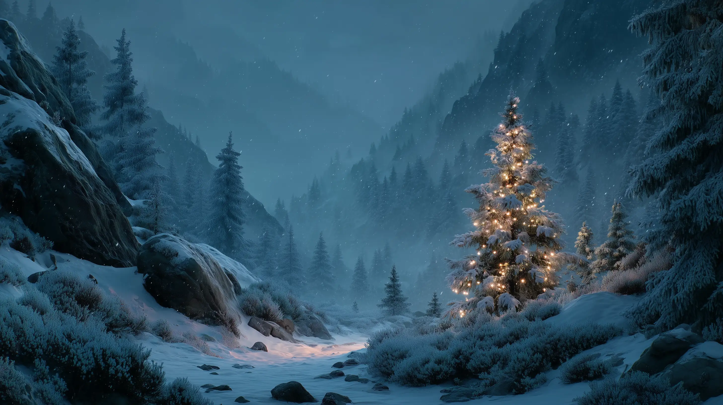 AI Animated Christmas Tree Images that Capture Holiday Magic and Warmth