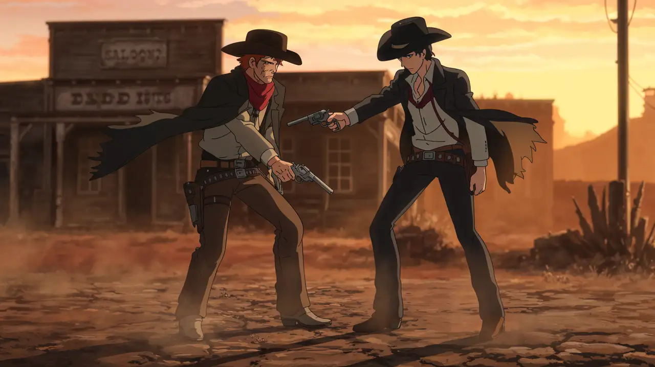 Unique Anime Cowboy Art That Captures Emotion