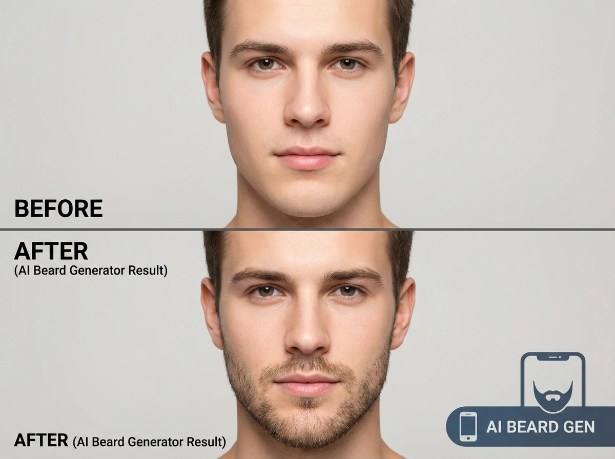 From a light stubble to a mature uncle style