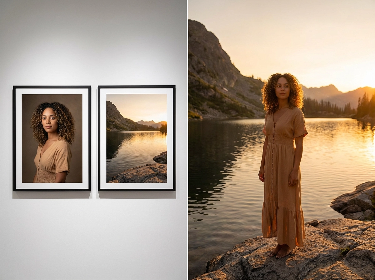 The integration of characters and scenery