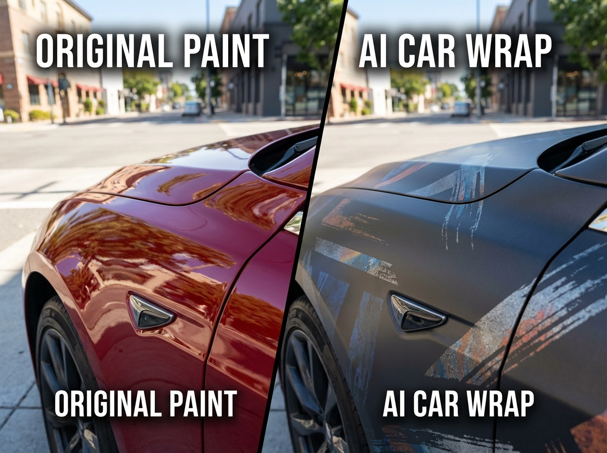 Matte vs. painted film coating