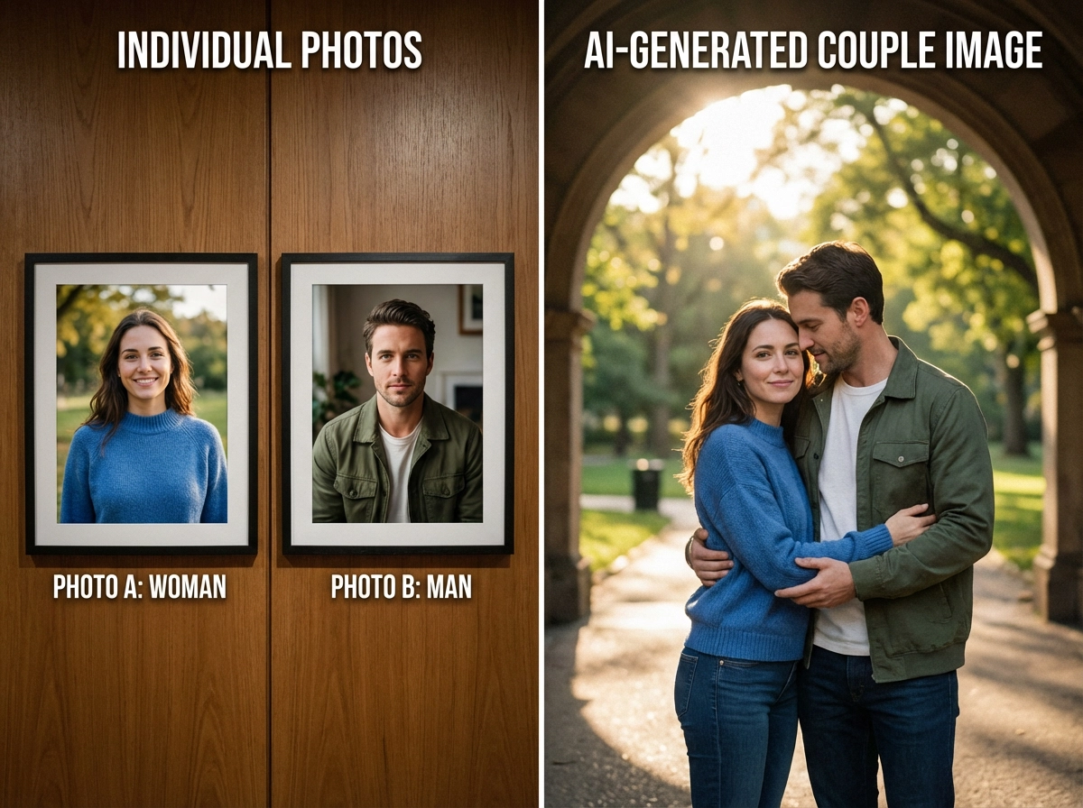 Single person → Couple synthesis