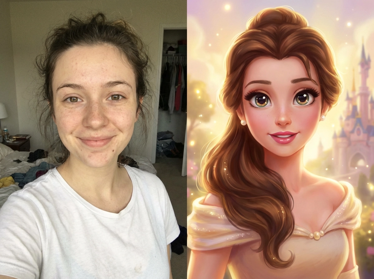 Selfie → Princess style