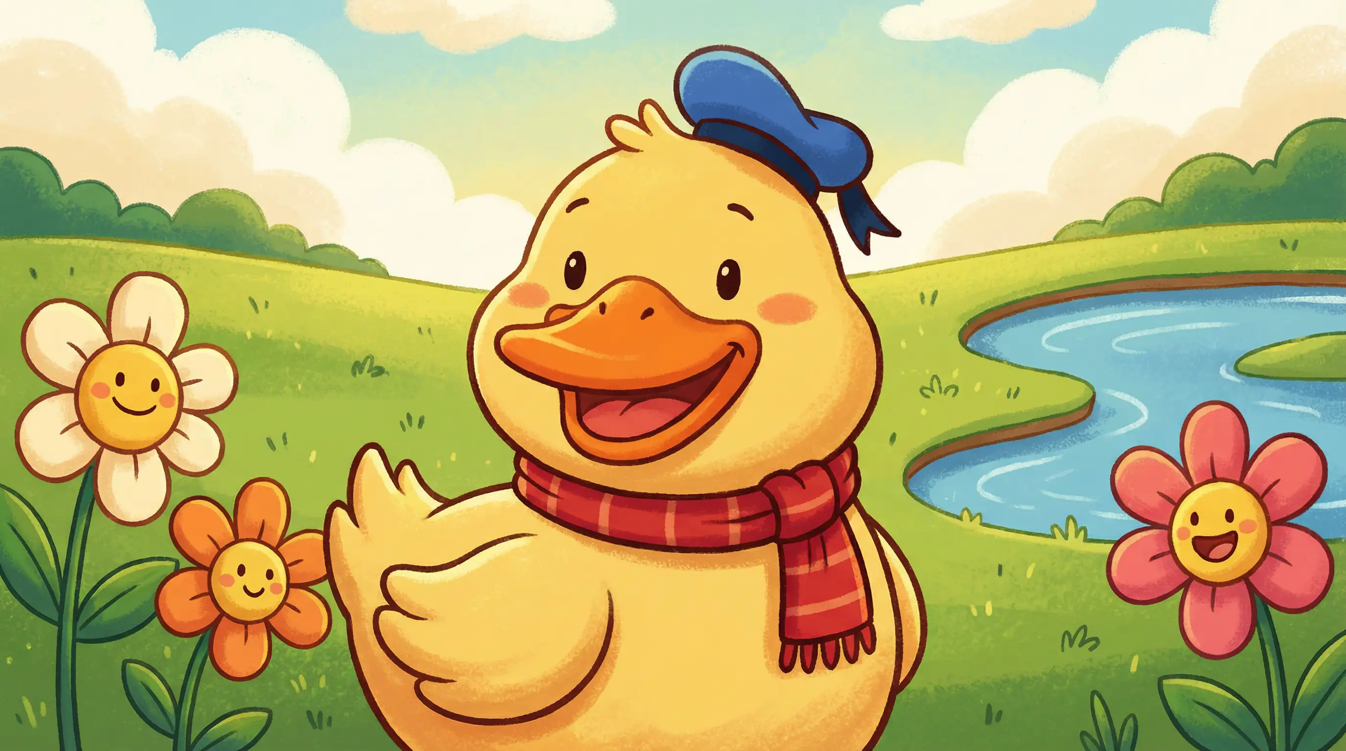 صور بطة بالذكاء الاصطناعي تلتقط اللطافة والهدوء والجمال الطبيعي