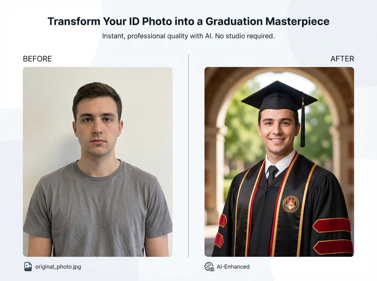 Student ID photo → Graduation standard photo