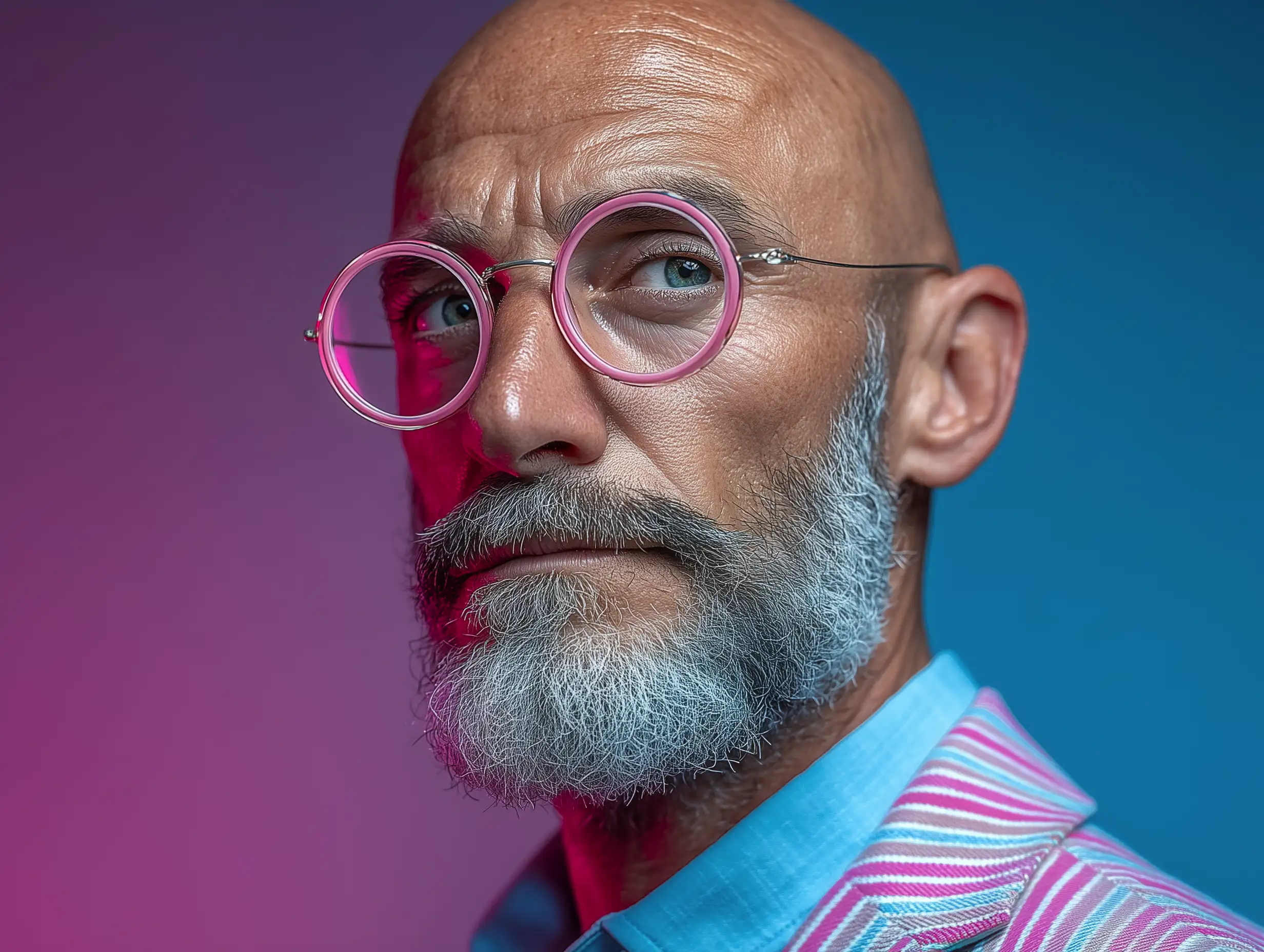 A wide creative-professional headshot with pastel or soft gradient backdrop, diffused lighting, stylish but professional posture, smooth editorial color grading, ideal for personal branding websites