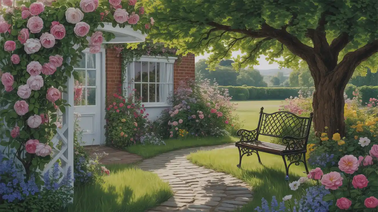 AI Home Landscape-Bilder, die Anmut, Beleuchtung und Kunstfertigkeit einfangen