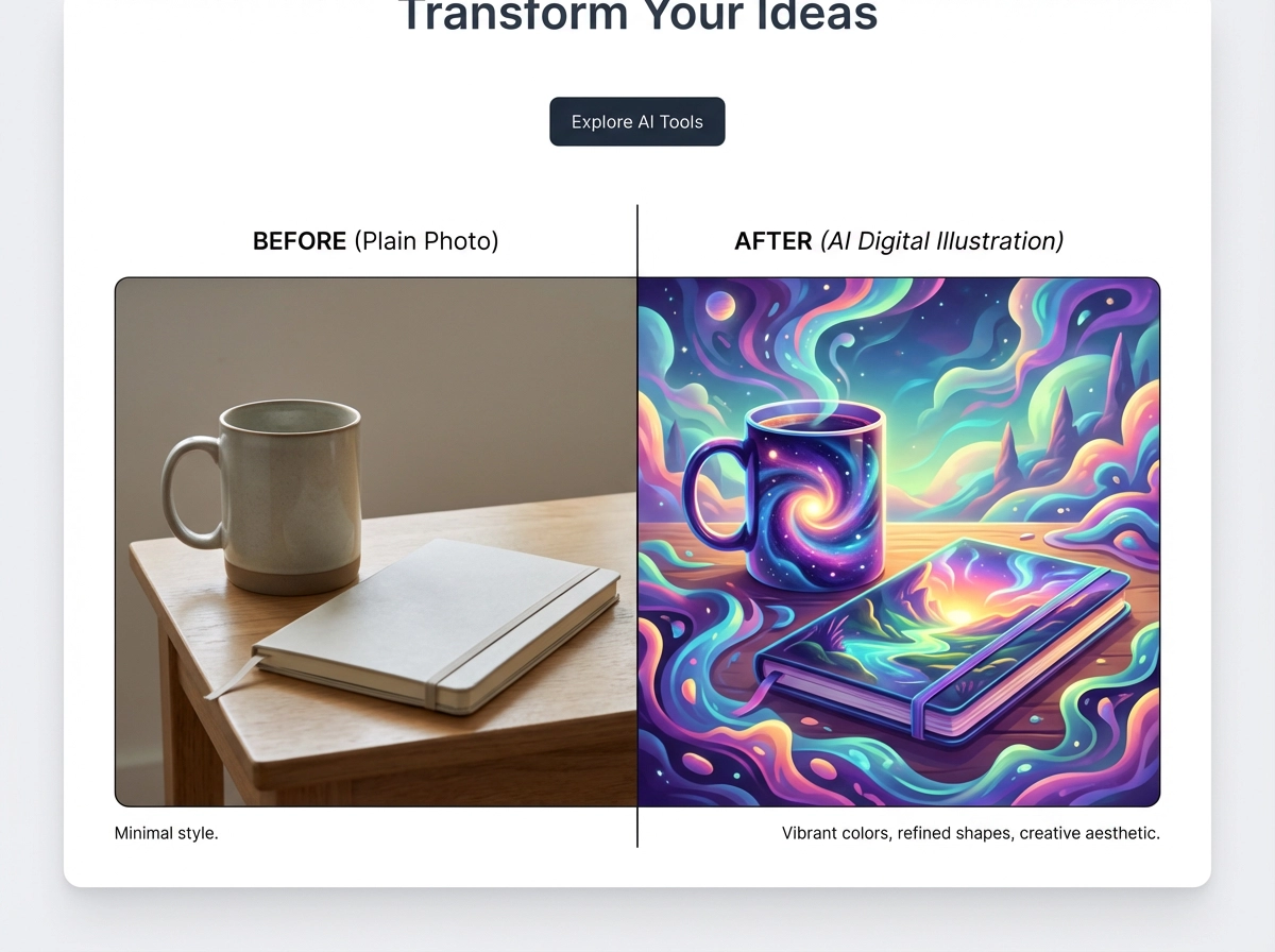 Ordinary photos → Digital illustrations