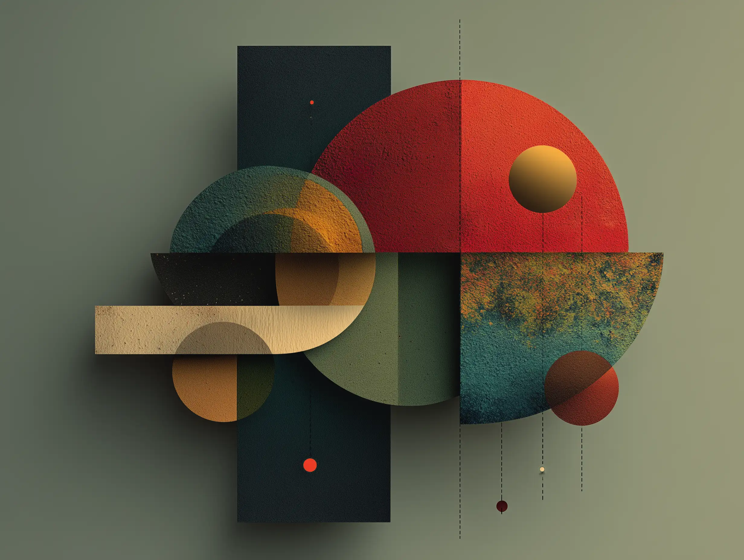 A minimalist illustration made of clean geometric shapes, soft gradients, simple lines, modern poster aesthetic, balanced negative space, calming neutral colors