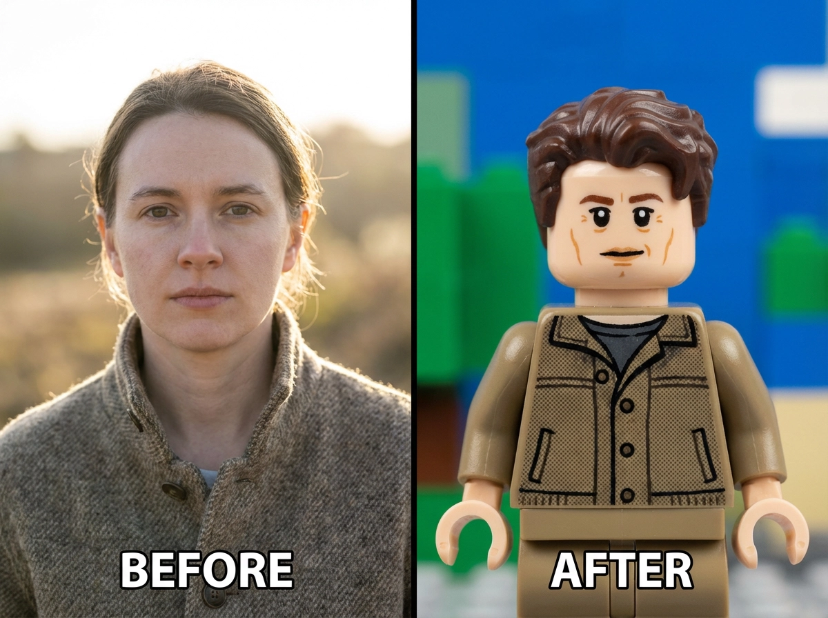 Lego-ized character portraits