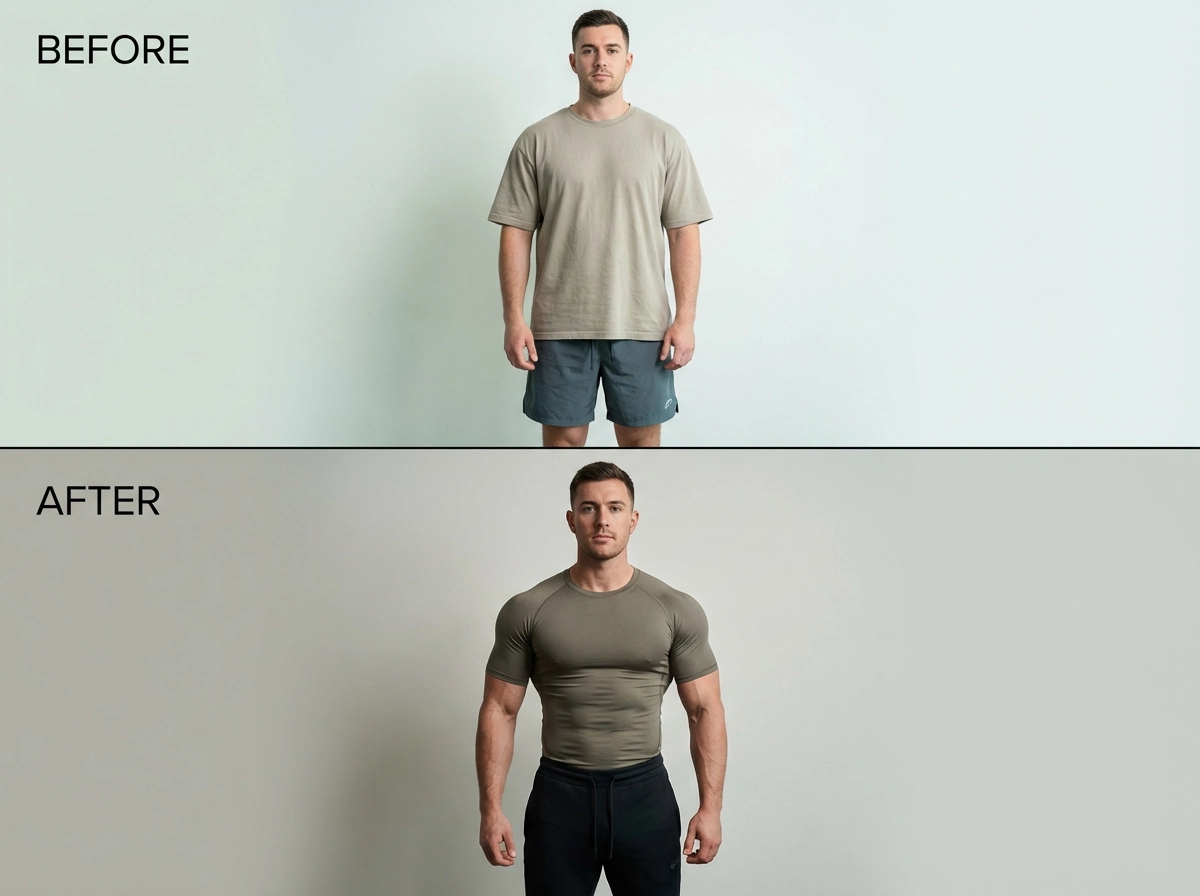 Normal body type → fitness model