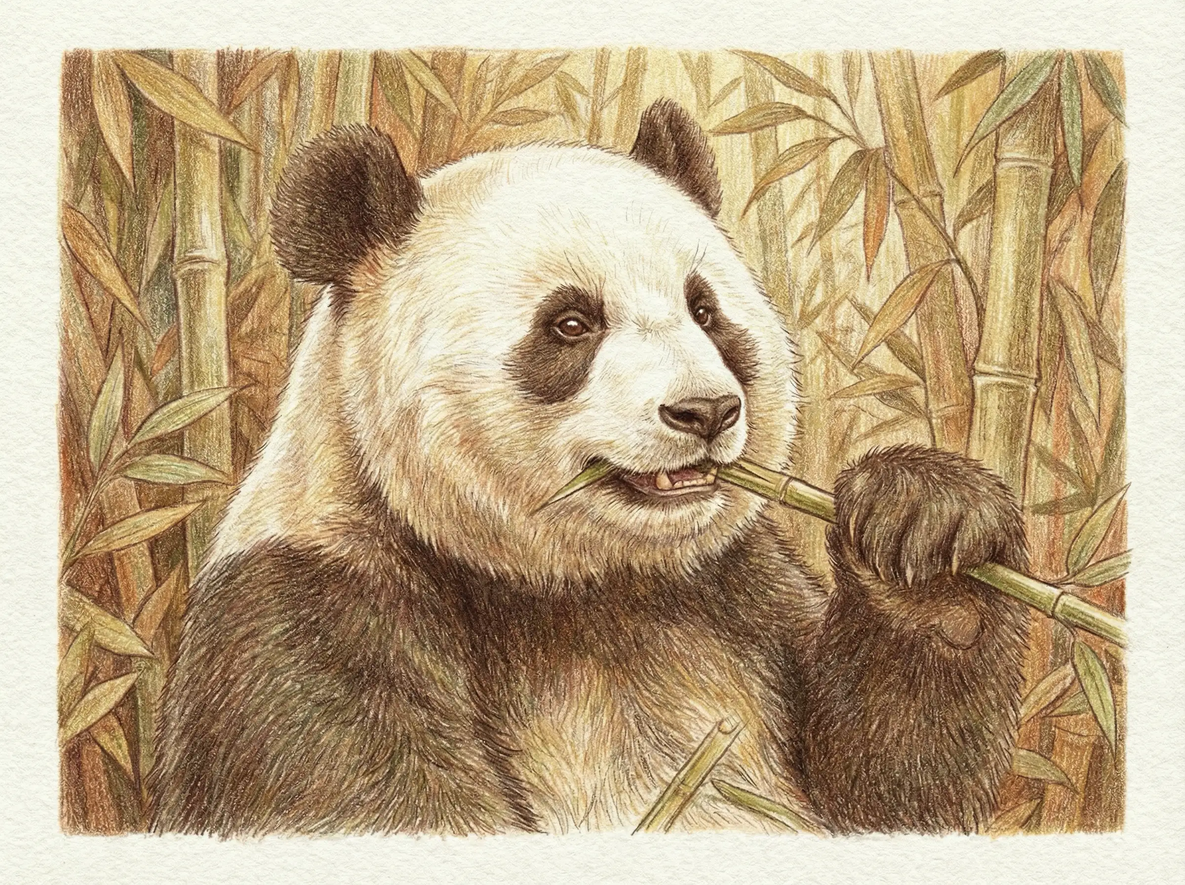 Cute cartoon panda waving, soft pastel colors, thick outlines, children’s illustration style