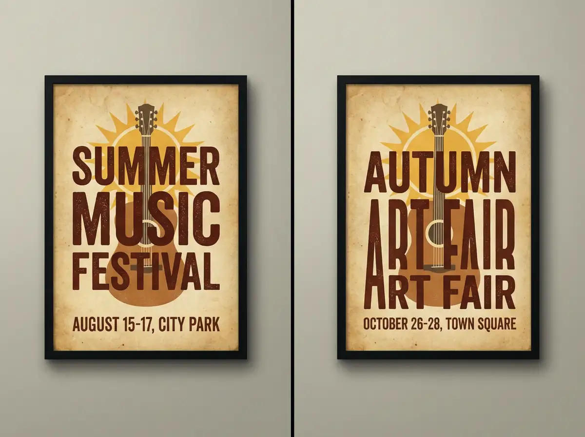 Edit or replace text on posters quickly while keeping the background intact.