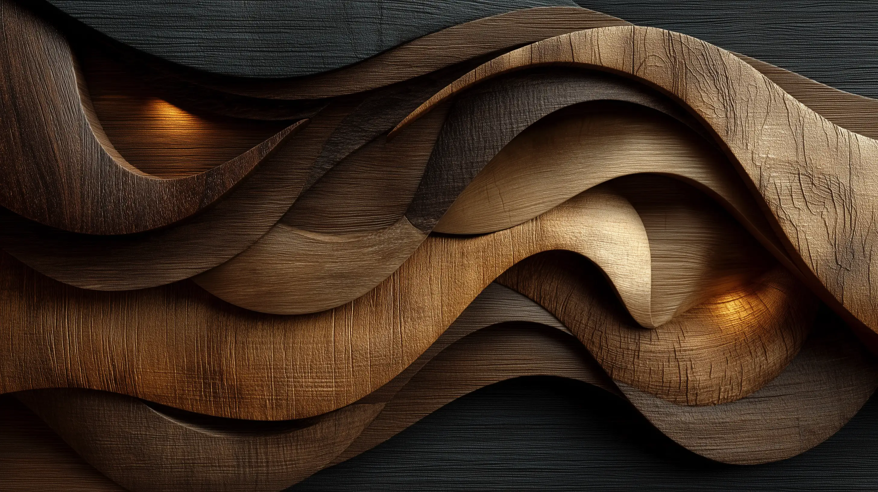 AI Wood Wallpapers that Capture Warmth and Craftsmanship
