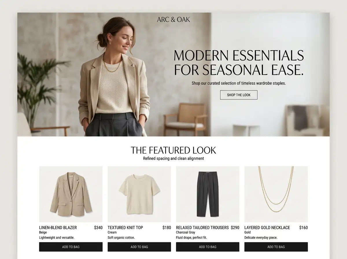 Modekampagnenbild, erstellt mit einem GPT Image 2 Prompt