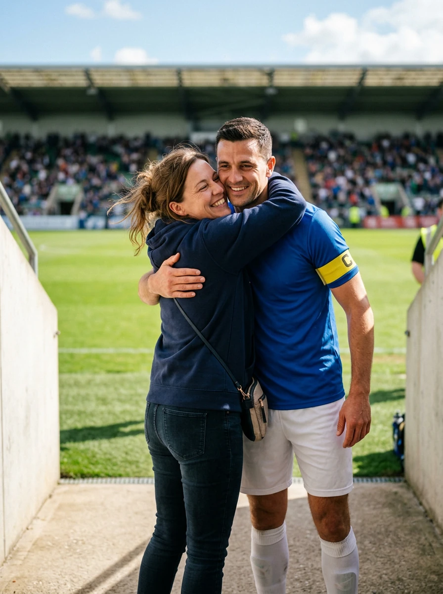 Captain Walkout Hug