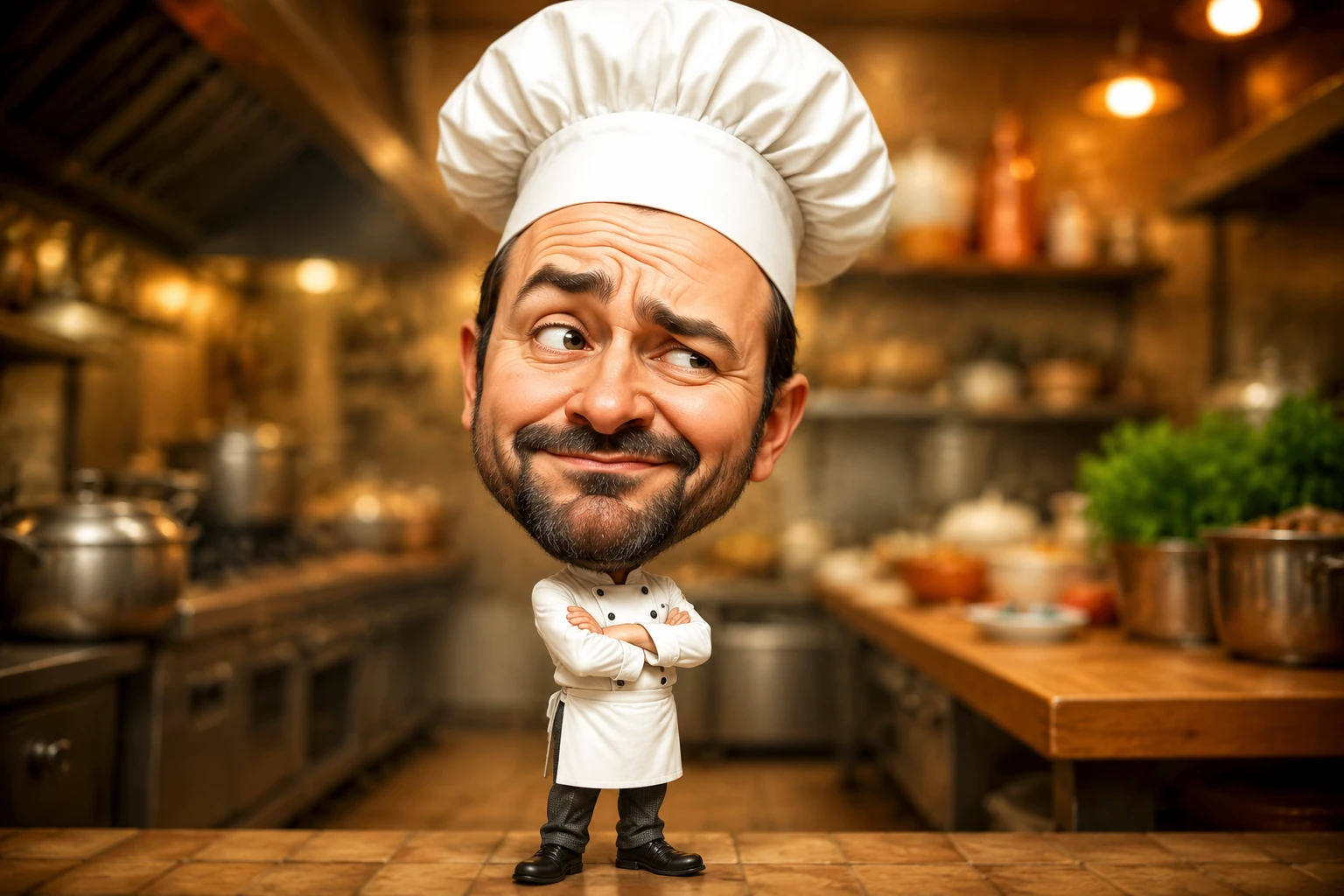 Community chef caricature