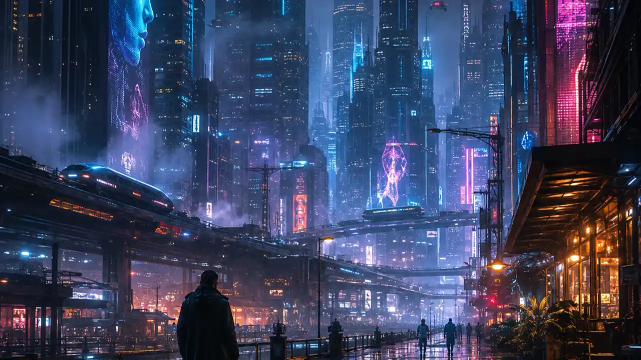 Erstellen mit dem Cyberpunk-KI-Kunstgenerator example output