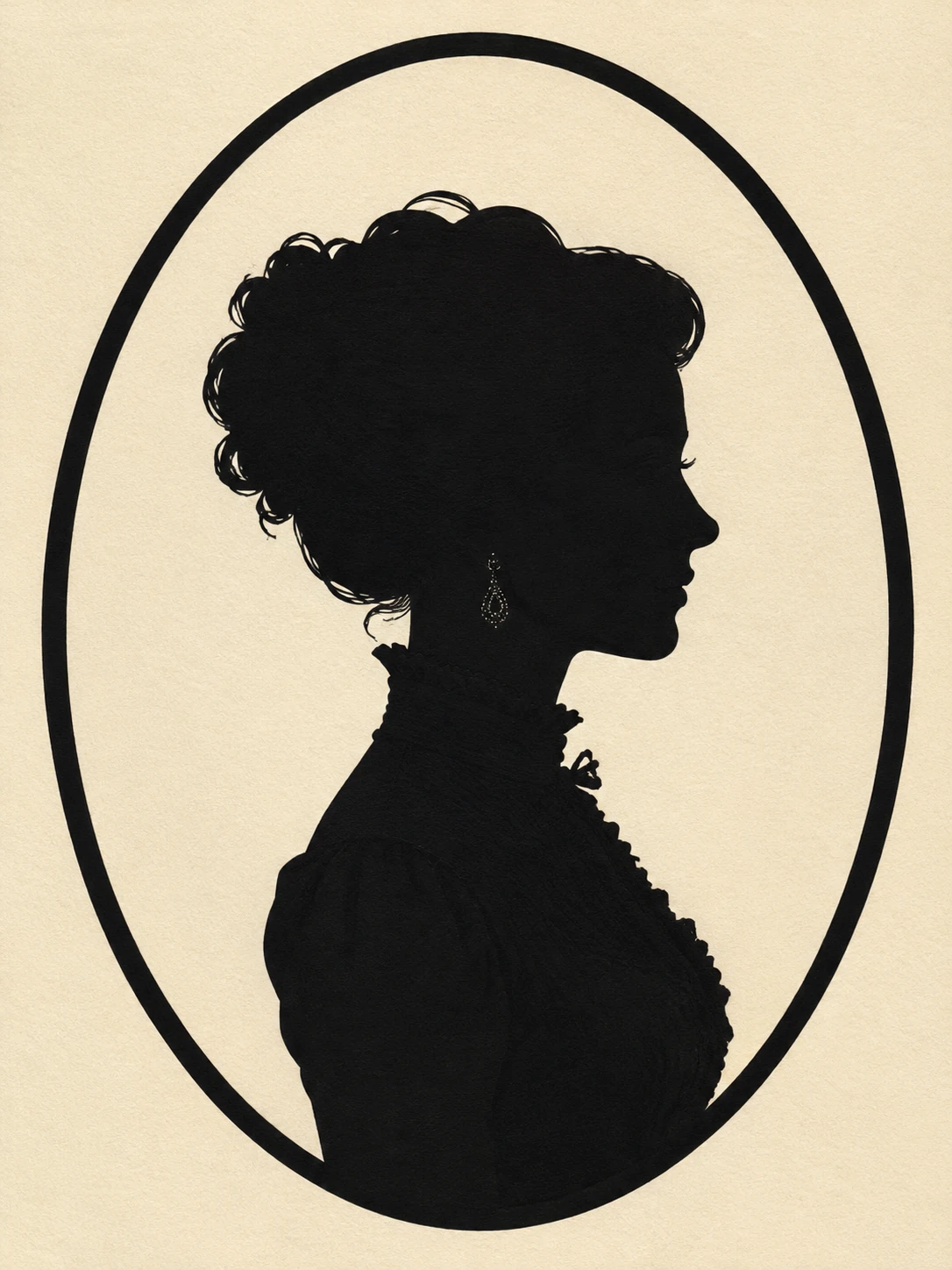 Elegant Profile Silhouette