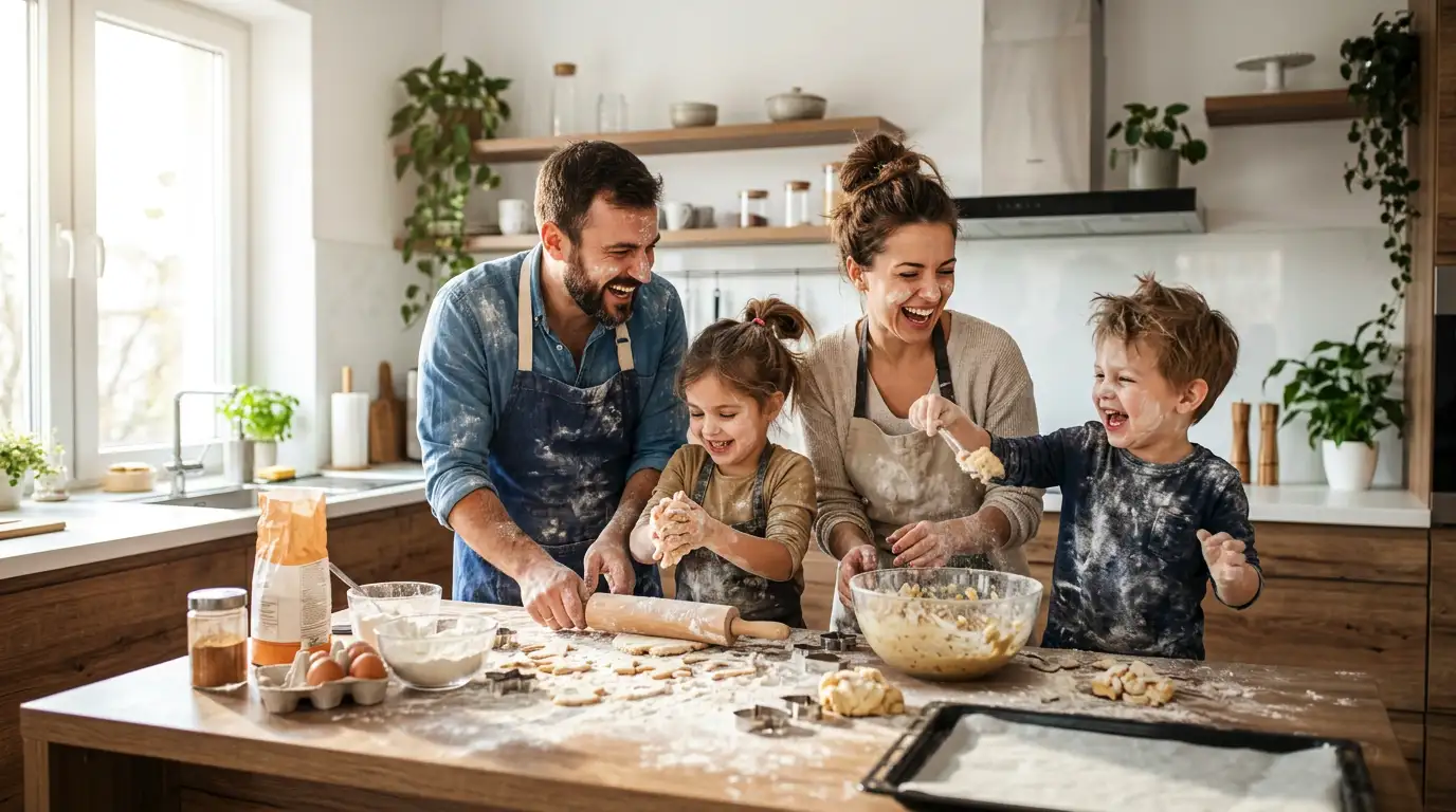 Doce Caos: Diversão em Família na Cozinha