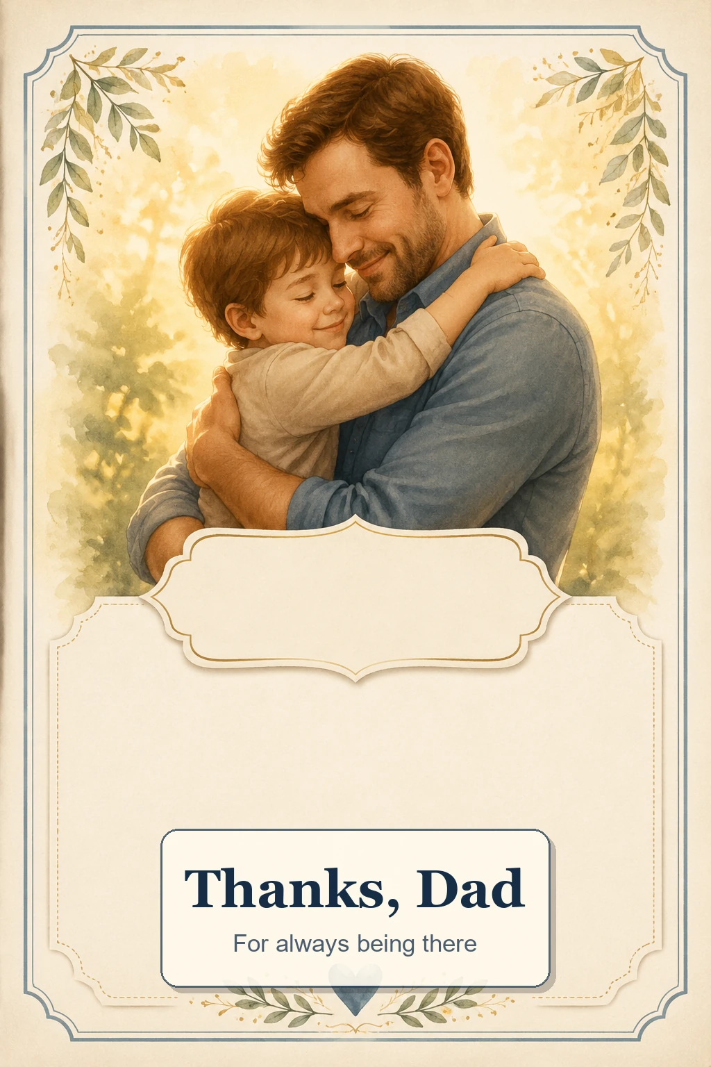 Heartfelt Dad Card