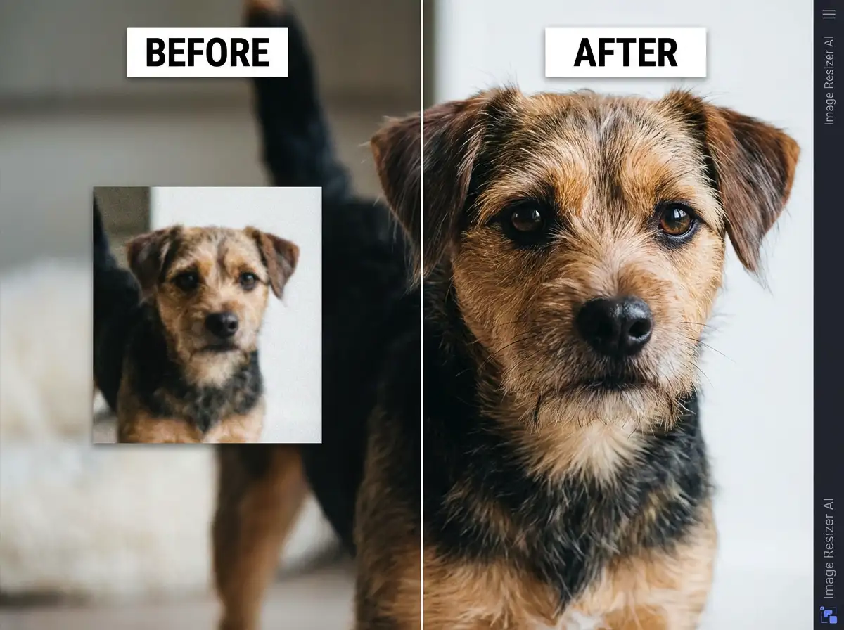Enhance animal photos while resizing them perfectly.