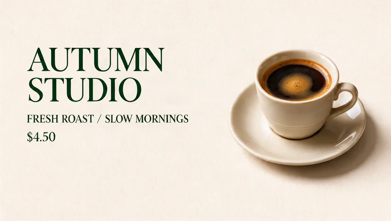 Krea 3 · attempt 2 — Two-line headline; correct short copy remains visible.