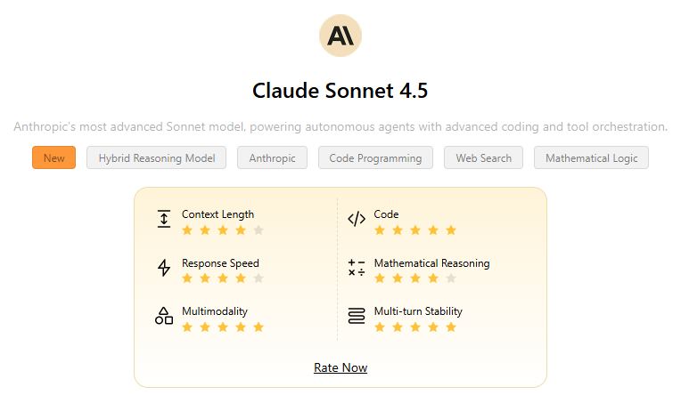 GlobalGPT 用 Claude Sonnet 4.5 操作カード