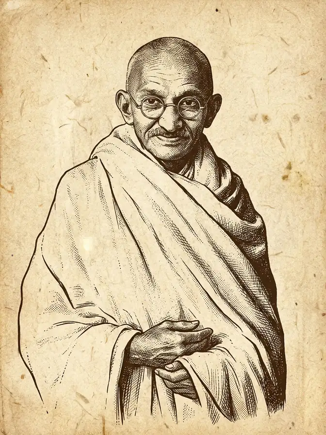 Sepia-Illustrationsstudie