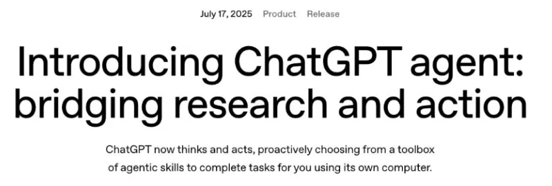 Historische Schlagzeile zur Ankündigung von OpenAI: „Vorstellung des Wirkstoffs ChatGPT: Brückenschlag zwischen Forschung und Praxis“, vom 17. Juli 2025