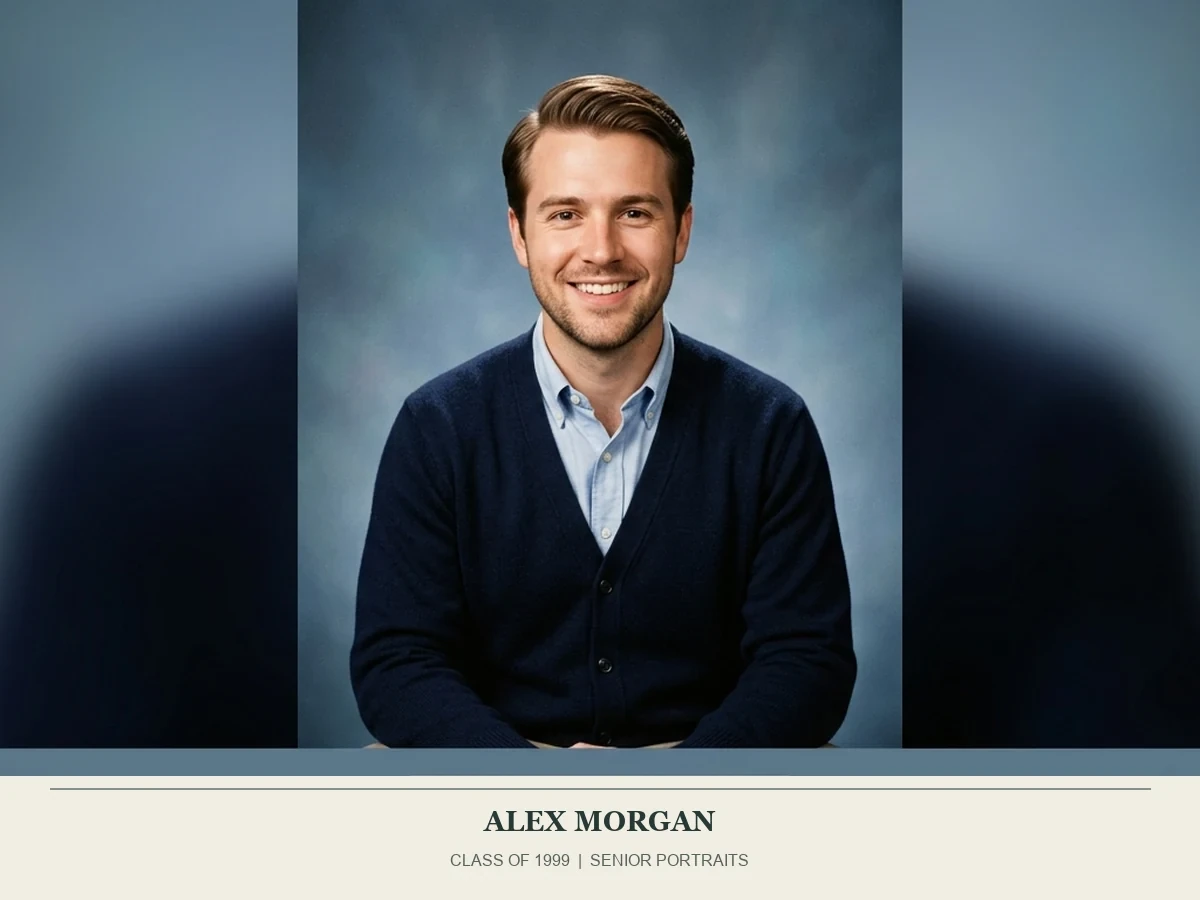 Portrait scolaire preppy