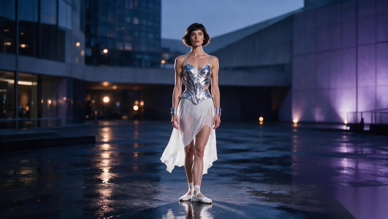 Silver ballet dancer identity reference for MiniMax H3
