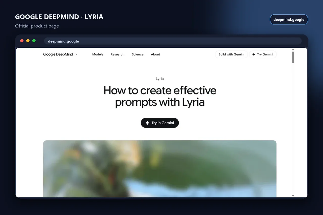 Google DeepMind official Lyria prompt guide