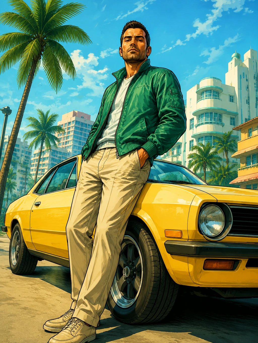 Emerald Yellow Coupe