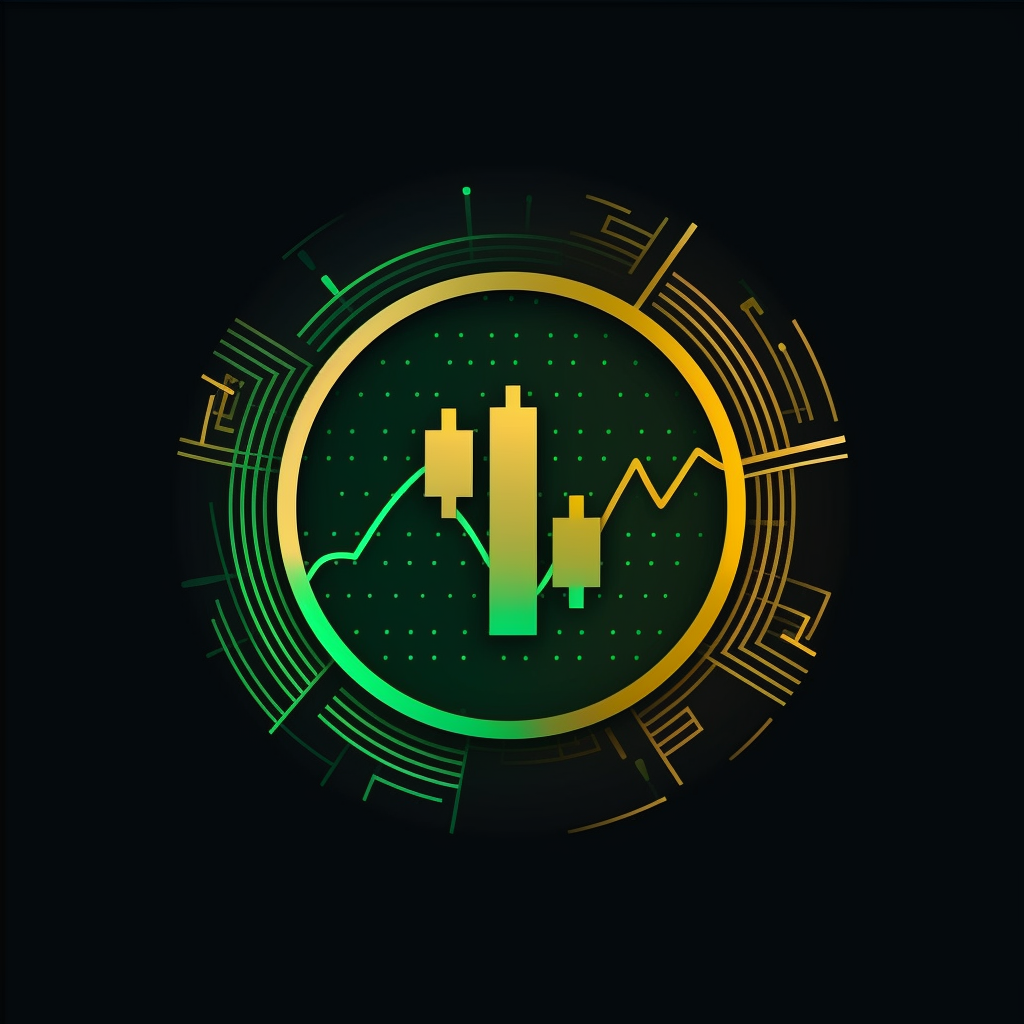 Modern Trading Logo with Candlestick Charts